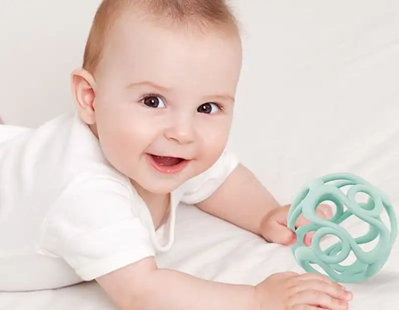 Food Grade  Silicone Baby Teether Ball